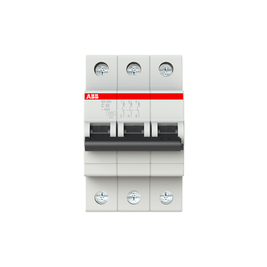 מפסק אוטומטי זעיר חצי אוטומט - SH203-C32 - 3P 