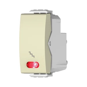 לחצן מדרגות מואר ניאון אדום 1 מודול SWITCH קרם