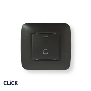 לחצן פעמון רחב CLICK שחור