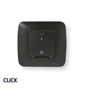 מפסק דוד דו-פול רחב CLICK שחור