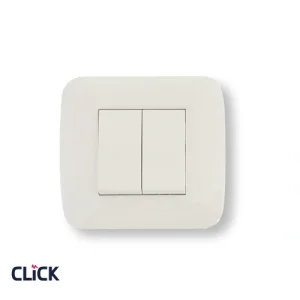 מפסק כפול CLICK לבן