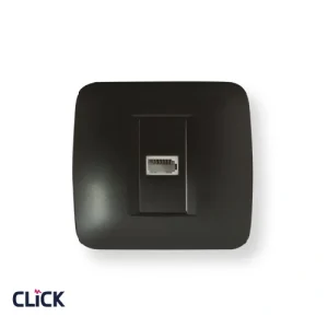 שקע טלפון CLICK שחור