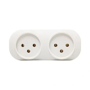 מפצל שקעים אופקי לבן