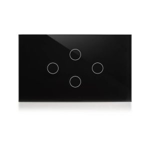 מתג LIGHT חכם שחור 3 מקום